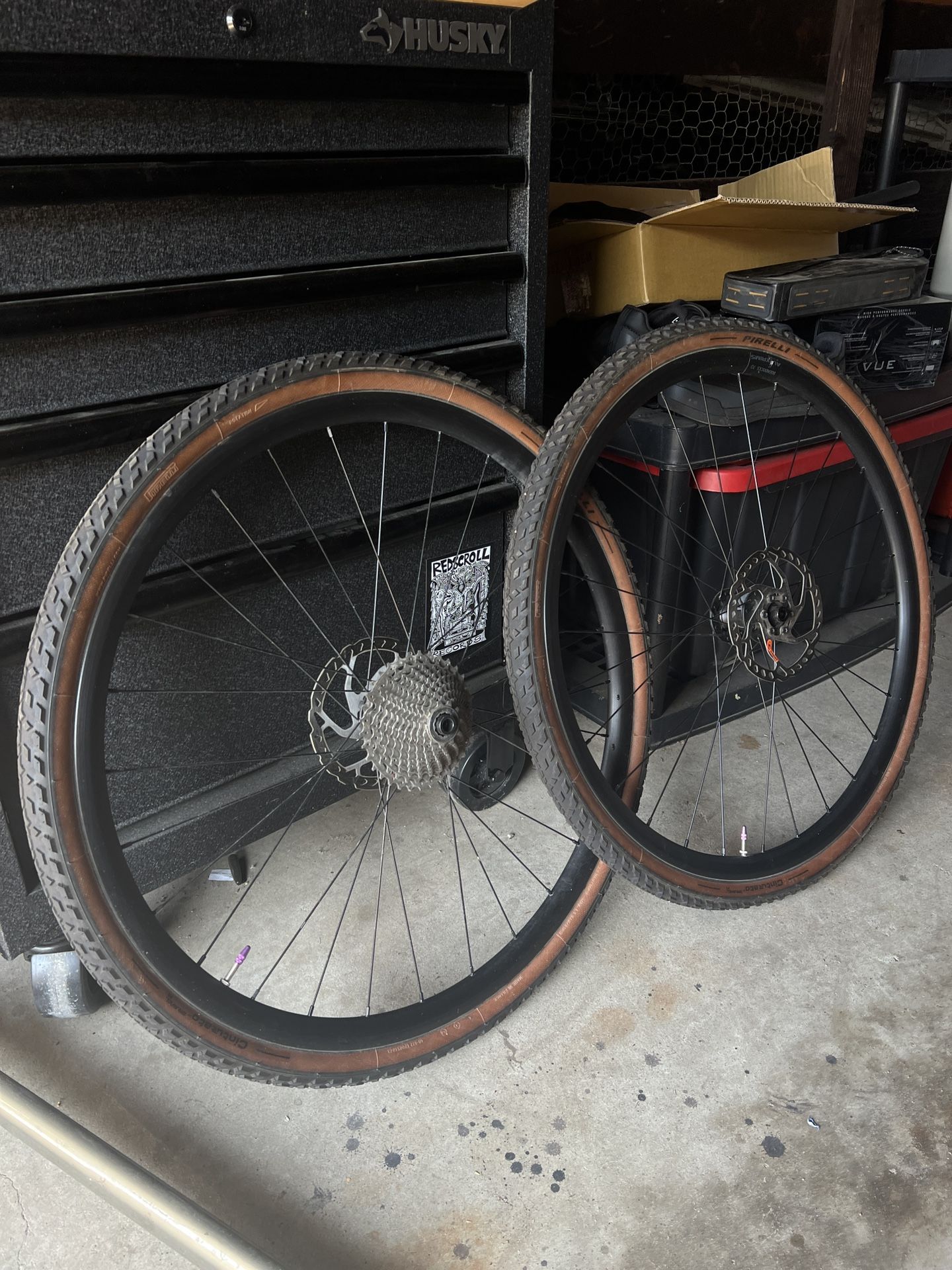 Alexrims Boondocks 7D Rims with Pirelli Cinturato Gravel RC Tires COMPLETE WHEELSET