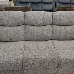 2 Piece Reclining Sofa With 2 tone!