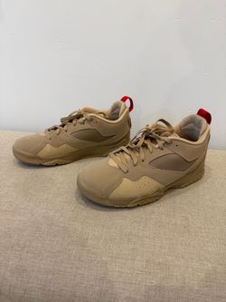 Air Jordan Low-Top Sneakers Tan Red