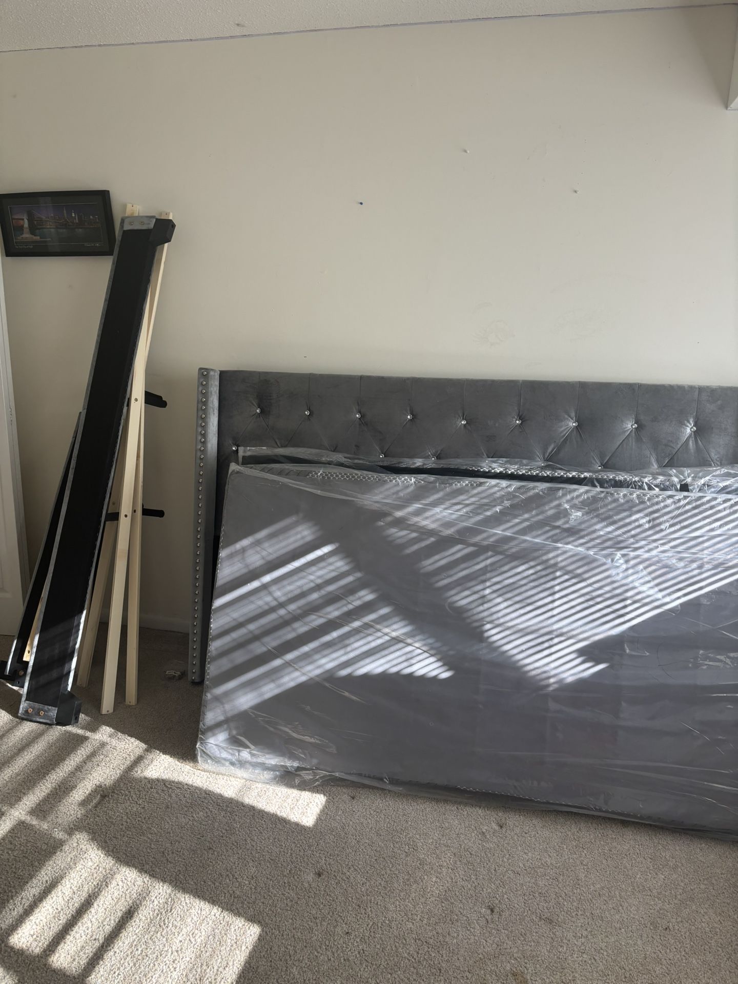 King Size Bed Frame With Board Spring 