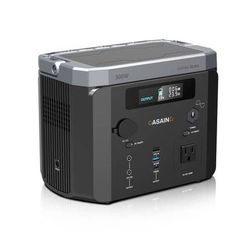 Casainc 300W Portable Power Station Outdoor Battery Generator with LED Lighting, Capable of Charging up to 7 Devices