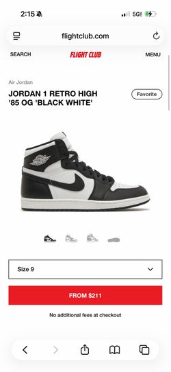 Jordan 1 hi black white