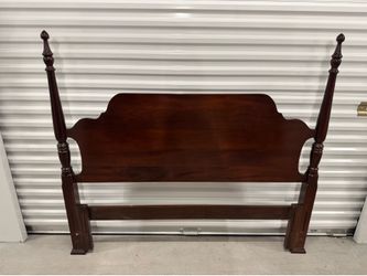 Used Solid Wood Mahogany Queen Sized Bed Headboard