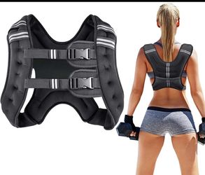 Prodigen Weighted Vest for Women and Men 8 Lbs with Reflective Stripe and Dou...