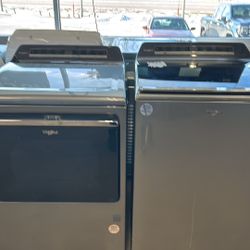 Gray Maytag Top Load Washer And Dryer Gas Set $1099 With Warranty
