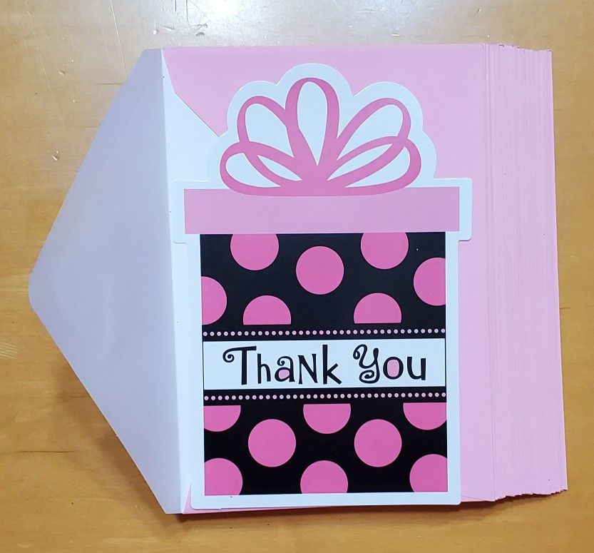 NEW Girl Present Thank You Postcards (Qty. 23)