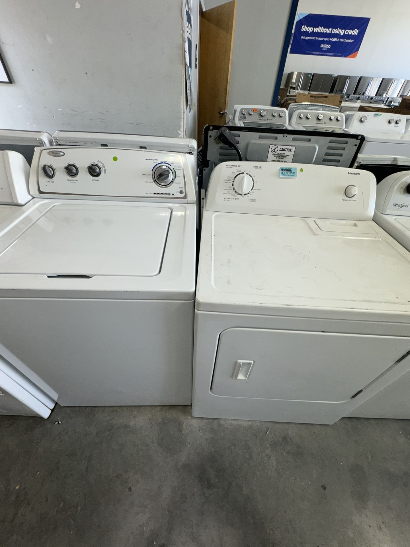Set Washer & Electric Dryer