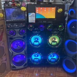 Bocinas, Speakers, Karaoke Systems Cash Or  $50 Down  W Approval 
