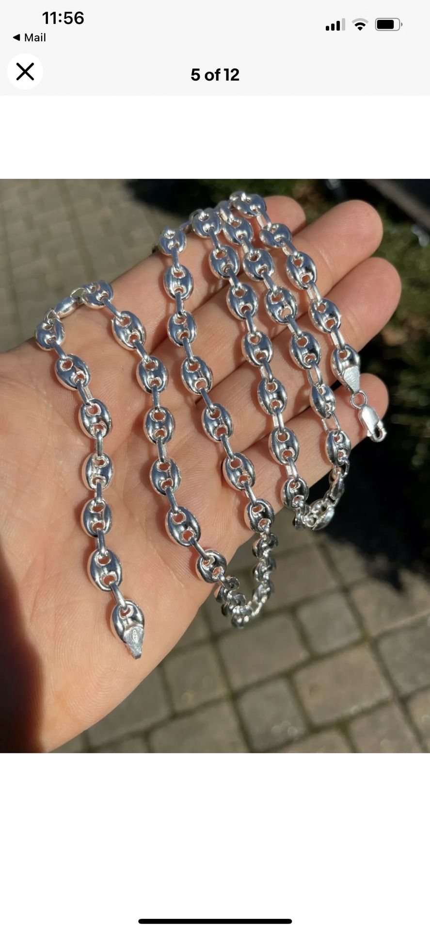 Gorgeous solid 925 sterling silverMariner bracelets  8mm wide so perfect as mens or ladies chains or bracelets    Solid 925 sterling silv