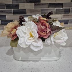 Beautiful Flower Wood Vase Decor