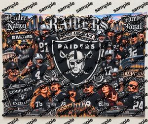 Las Vegas Raiders Fan Art Wall Tapestry