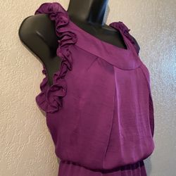 BISOU BISOU, Purple Sleeveless Dress, Size 10 👗 