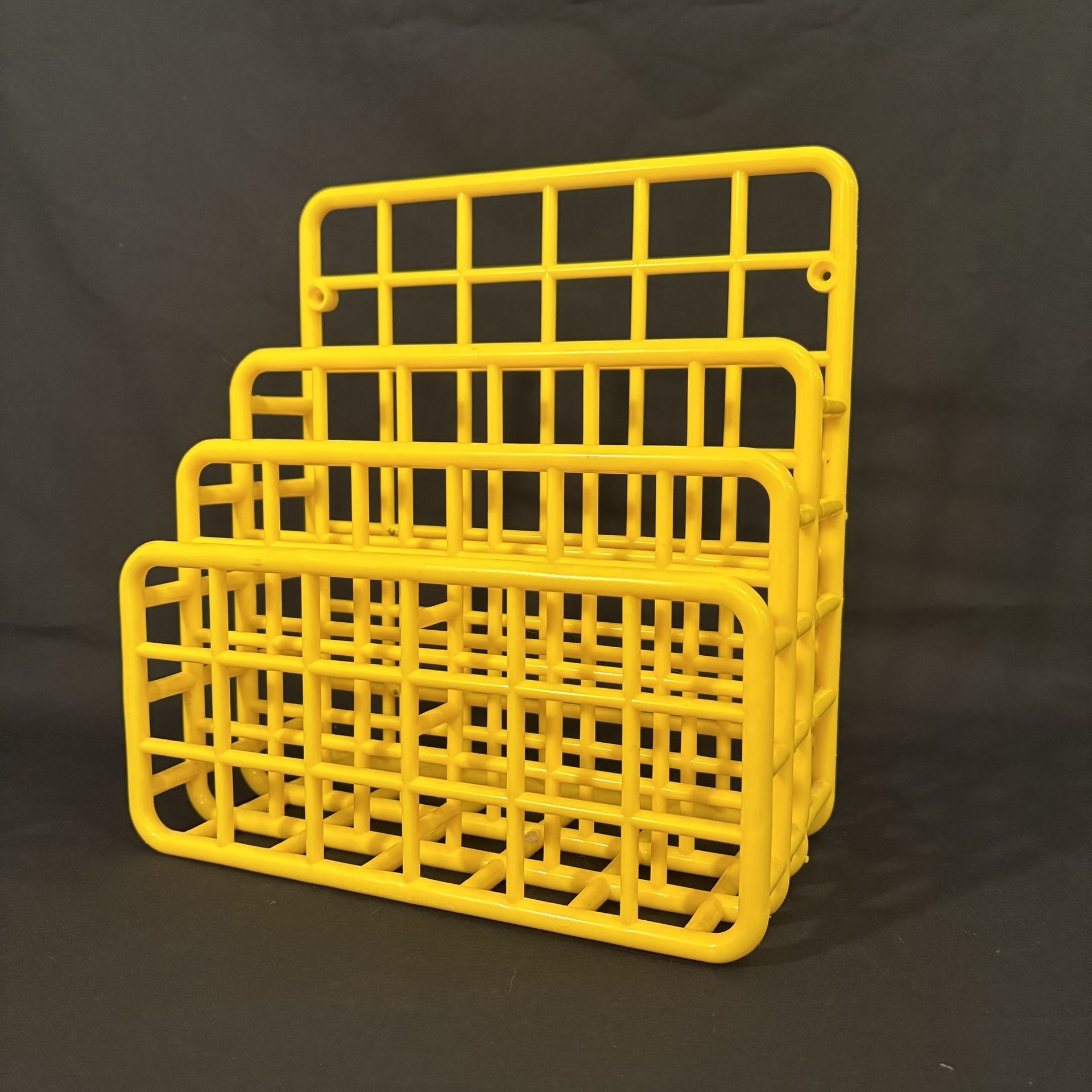 Vintage Yaffa Yellow Grid Organizer