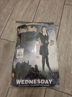 Wednesday Addams Family Child Costume Medium