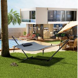 HAMMOCK - 12 Feet Double Hammock with Space Saving Steel Stand