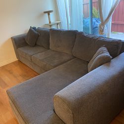 Large grey couch
