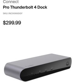 Belkin Connect Thunderbolt 4 Docking Station, 5-in-1 USB-C Multiport Core Hub w/ 96W Power Delivery for Mac, Windows, Single 8K or Dual 4K Display, Th