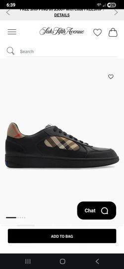 Burberry Terrace & Check Sneakers