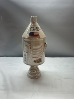Vintage Barsottini Vino Rosso 1969  Apollo 8 Spacecraft Decanter USA