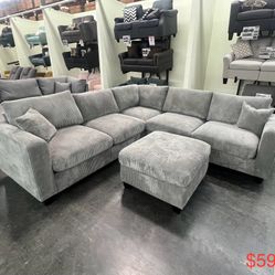 Sectional Sofa With Ottoman