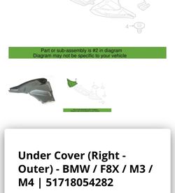 Bmw F82 F83 Under Cover Panel