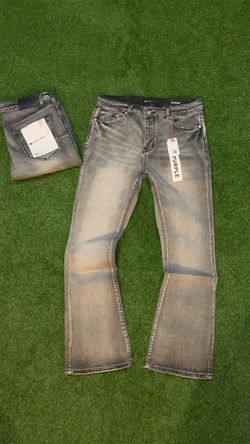 Purple Brand Grey Flared Jeans