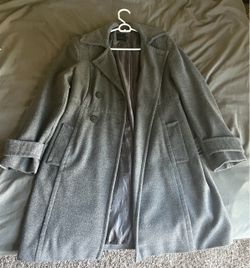Coat grey medium length