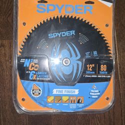 Spyder Products 12" 80 Tooth NiCo Carbide Tipped Fine Finish Saw Blade 13054