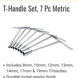 Motion Pro T Handle Socket Set, Metric 7 Pc