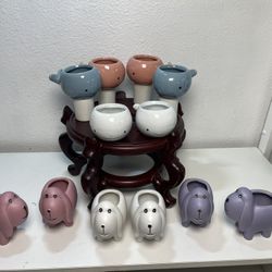 Small Animals Planters-Small Ceramic Pots($4 each )
