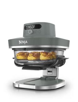 Ninja Crispi Pro 6-in-1 Glass Air Fryer | With Nontoxic, only 2.5qt Containers & Lids | Microwave, Freezer, Dishwasher Safe | 450°F Max Temp