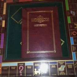 "Rare" New Complete Set Monopoly Franklin Mint Collector's Edition Wood Monopoly Game 1991

