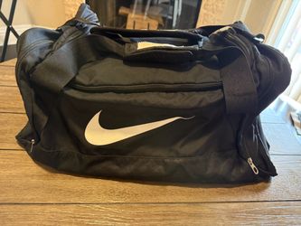 Nike Black Duffel Gym Bag – Large Swoosh – 23”