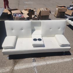 White Futon Couch