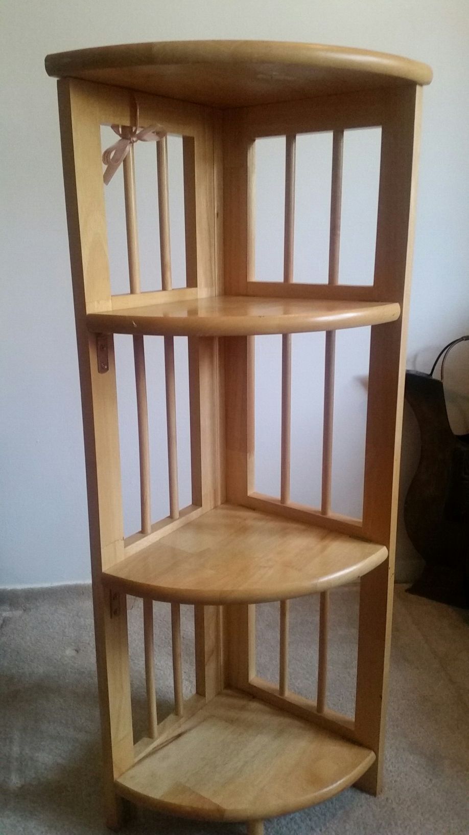 3 Tier Floor Folding Corner Shelf