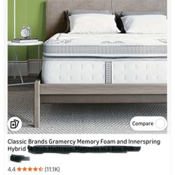 Queen Mattress Hybrid 