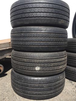 235/50/18 Michelin set of used tires in great condition 70% tread 200$ for 4 . Installation balance and alignment available. Road force balance avai