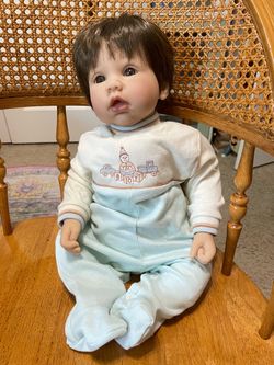 Boy baby doll by Reva Schick