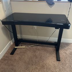 Adjustable Height Standing Desk, 47.3"L x 23.7"W x 29.4"- 47"H, Black