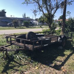 Open Trailer No Title Just  Bill Of Sale. (Needs Work)