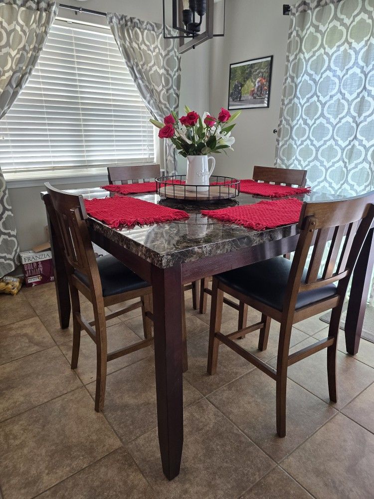 Bar Height Table & 4 Chairs $300 OBO