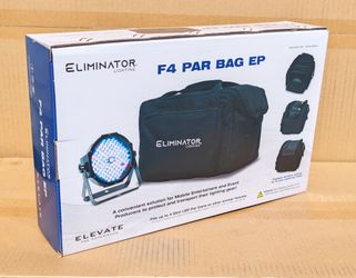 Eliminator Soft Padded Carrying Bag Removable Dividers Water Resistant F4 Par Bag EP DJ Lighting Case 🚨 No Credit Needed 🚨
