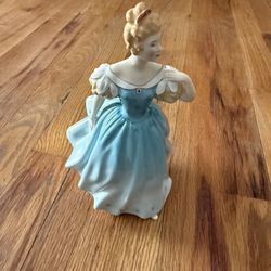 Royal Doulton Lady "Enchantment" HN 2178 Bone China Blonde Blue Figurine 1956