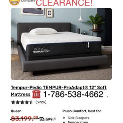King Queen Size Tempurpedic ProAdapt,  ProBreeze,  LuxeBreeze Mattress  Pro Breeze /Luxe Adapt /Pro Adapt /Adapt /cloud /Tempur pedic contour Supreme 