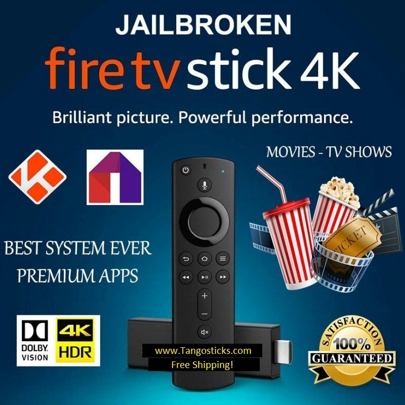 Jailbroken Amazon Fire TV Stick 4k Tv/Movies/Sports/PPV/XXX