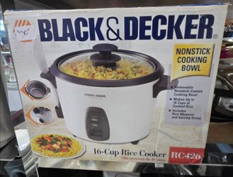 New, Black & Decker16 Cup Rice Cooker-PLEASE READ DESCRIPTION