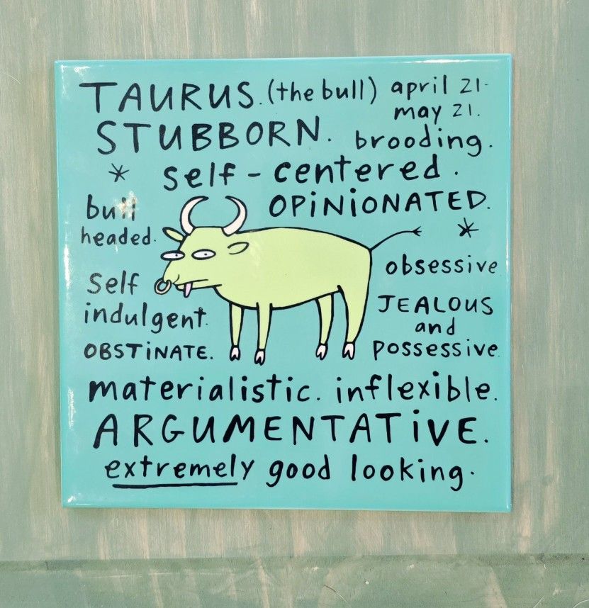 Taurus Horoscope / Astrology Ceramic Tile