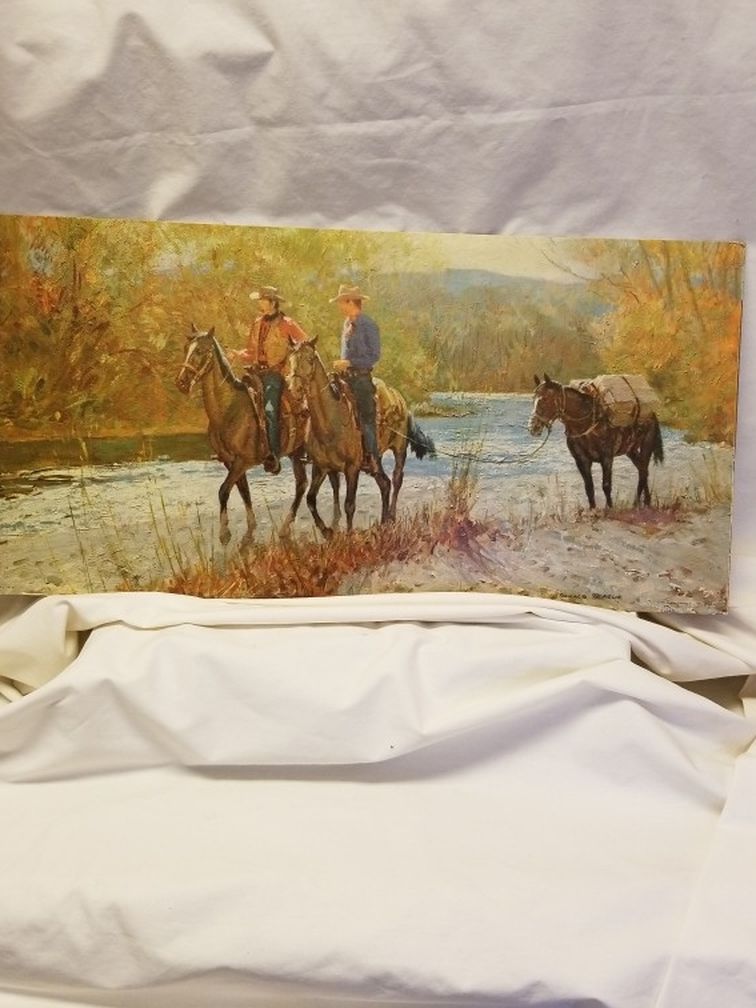 Cowboy Lithograph By Donald Teague