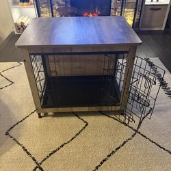 Dog cage tabletop furniture