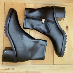 Coach Joy Booties Black Leather 